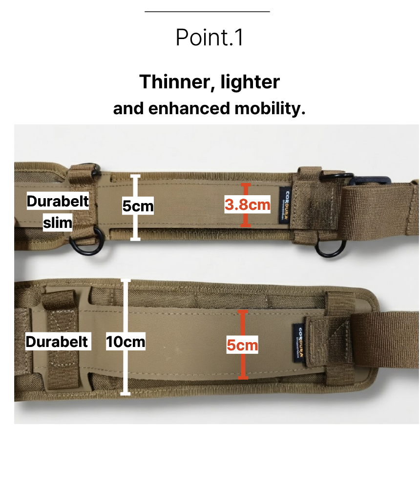 Dura belt slim Dura 106 with Cobra buckle